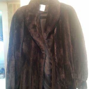 Full length beaver coat.